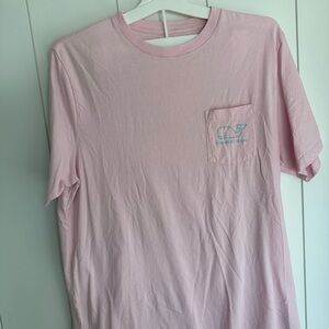 Vineyard Vines Light Pink Cotton Tee size L